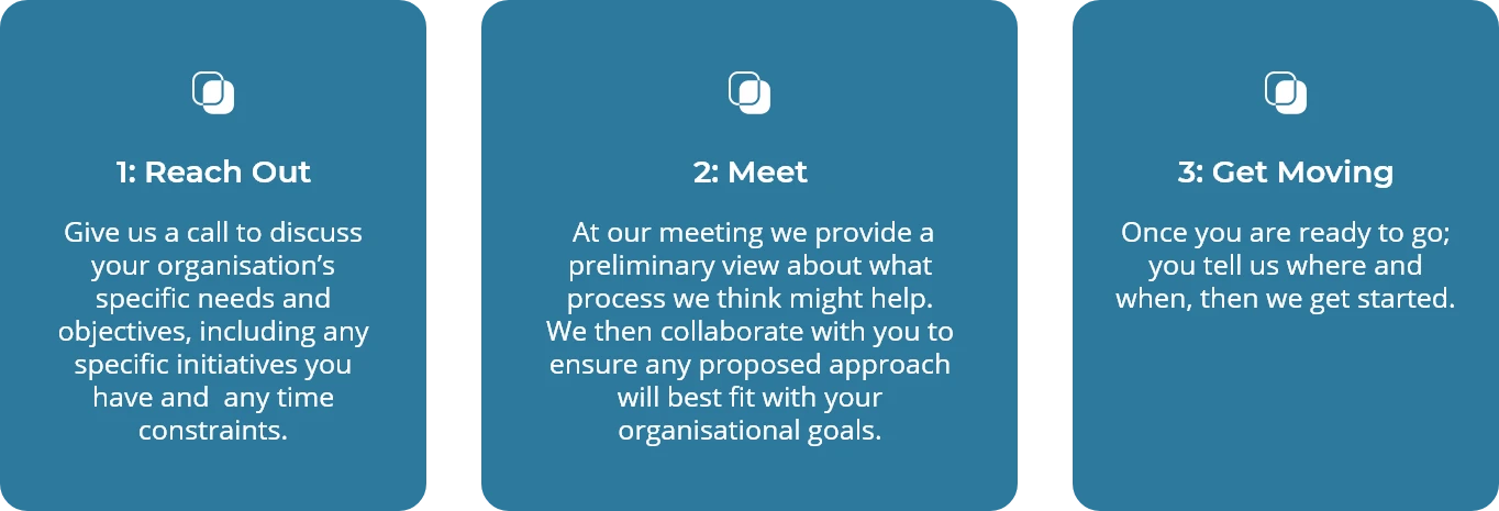 Reach Out; Meet; Get Moving