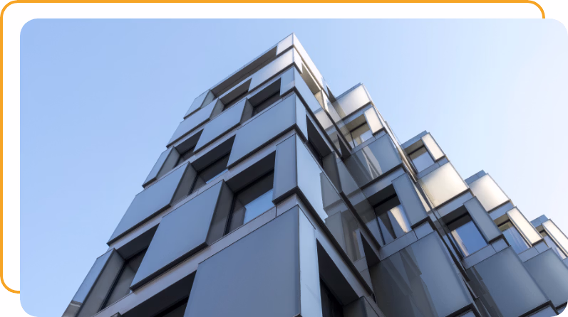 corner of city building